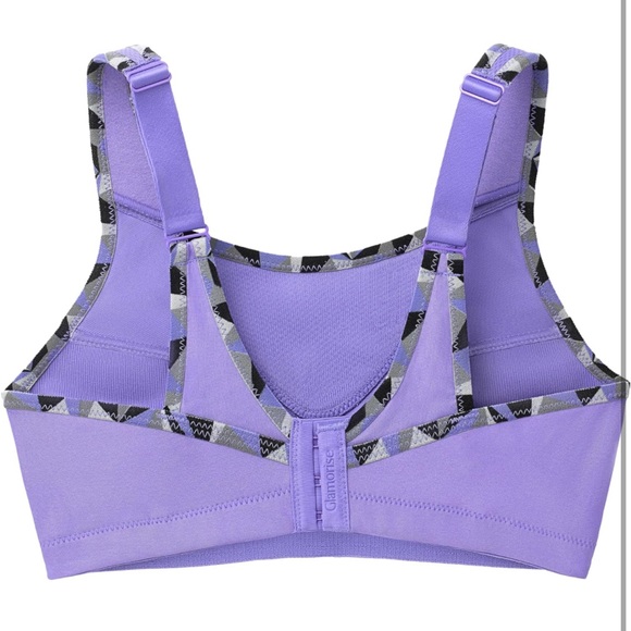 GLAMORISE SPORT high impact wirefree full bust full figure plus size sports bra - Picture 8 of 10